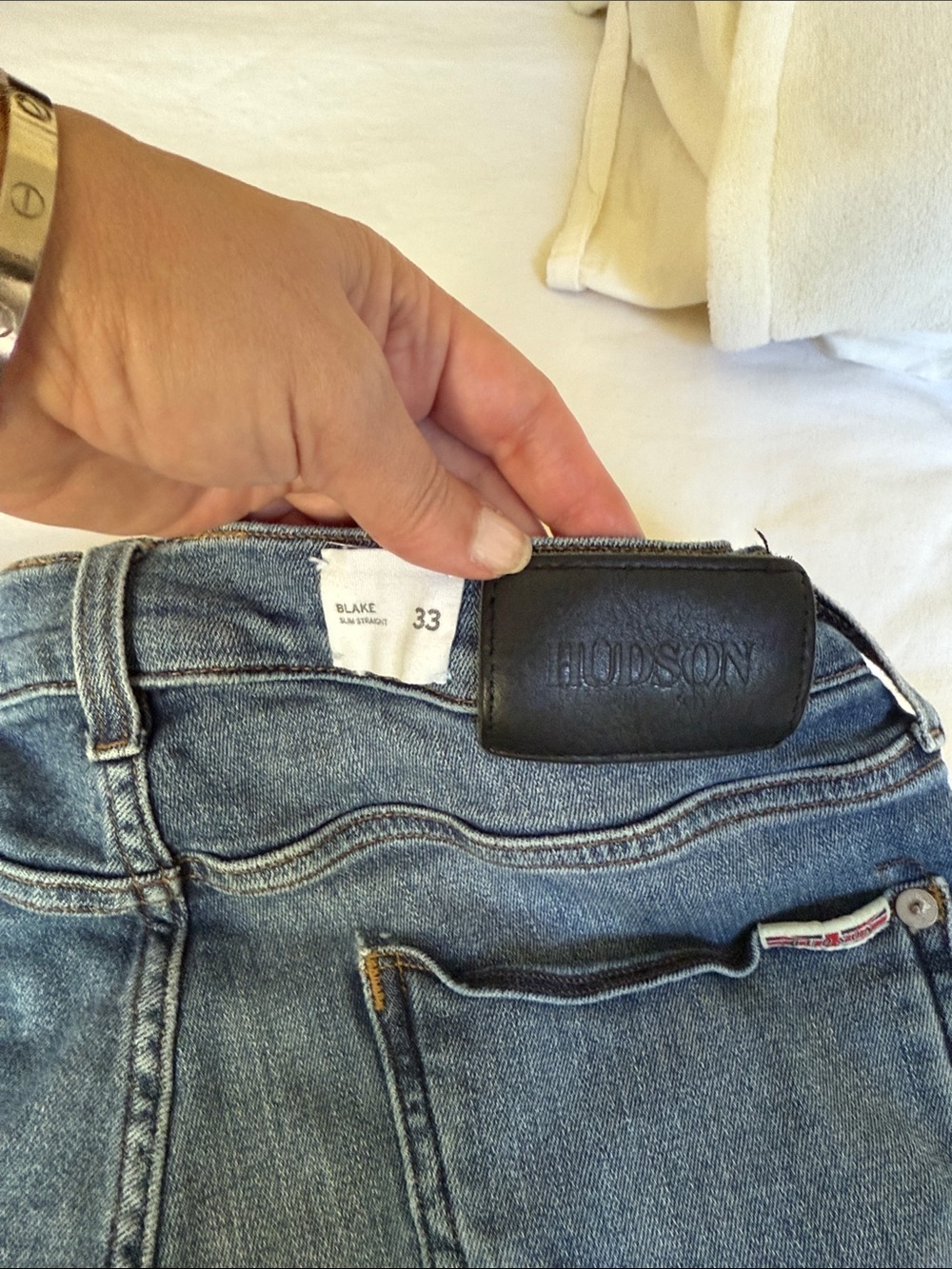 Hudson Jeans Slim Men Light Blue Denim